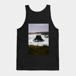 Wild Sea Waves in Iceland Long Exposure photograph Tank Top